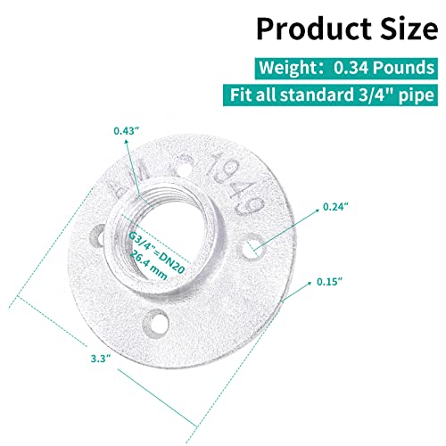 Bridas galvanizadas de 1/2" 26 Imagen adicional