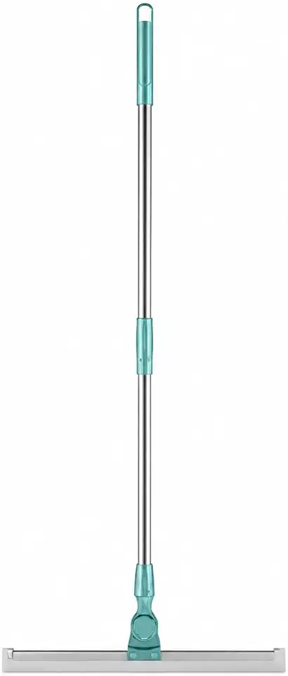 Rodo de Silicone Multiuso 2 em 1 com Cabo Ajustável | Rotação 180° para Vidros, Box, Piso e Janelas
