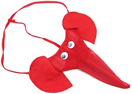 Shopluvonline Men's Blended Thongs (Pack of 1) (SLOMT003_Red_Free Size)