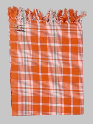 Image of RAMRAJ COTTON Evergreen Plain Checked Towel Colour-One Size(Pack of 3)