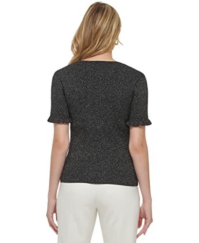 Tommy Hilfiger Women's Shimmer Lurex Square Neck Sweater4