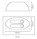 Coleman Pop Up Tent Galiano 2, 2 Man Past Pitch Festival Tent, absoltely waterproof 2 person Camping Tent, Blue, One - Image 6