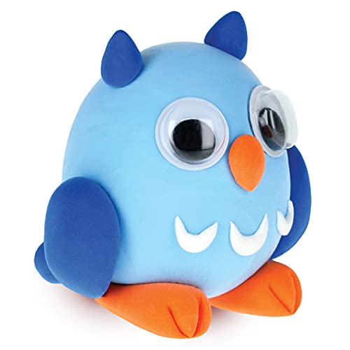 Clay Pals Owl - Easy Sculpt Fun Fast Air Drying Non Toxic Quick Dry Ultra Light Creative Clay Art and Craft Modelling Set for Kids - Image 2