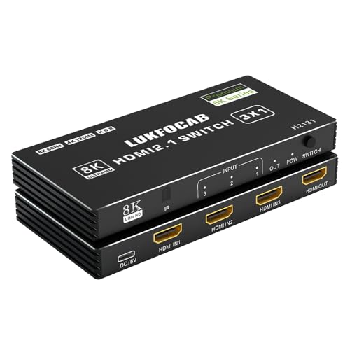 HDMI 2.1 Switch 3-in-1 8K/4K HDR CEC
