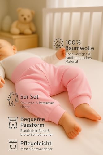 Pantalon bébé unisexe LOREZA 100% coton lot de 5 sarouels - 6