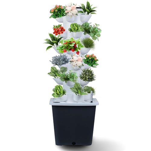 30 Plant Indoor hydroponics Growing System with Pump - Indoor herb Garden, hydroponics Tower Growing System kit for Vegetables (no seedlings Included)