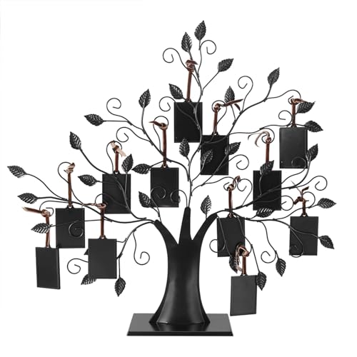 Miniatura 5 de Árbol De Fotos Negros, Fotos De Fotos Familiares Exhibición De Marco De Moda Colgantes De Moda Marcos Soporte Para La Imagen Para Decoración Del Hogar L 12 Marcos De Fotos Con 6.4 4.6cm