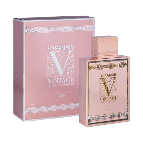 Al Haramain Vintage Rose - Perfumes for Women and Cologne for Men - Captivating Fragrance with Bergamot - 100 ml Extrait De Parfum Spray