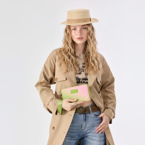 Image of Wrangler Wallet Women RFID Blocking, Gradient Wristlet Wallet for Daily Use