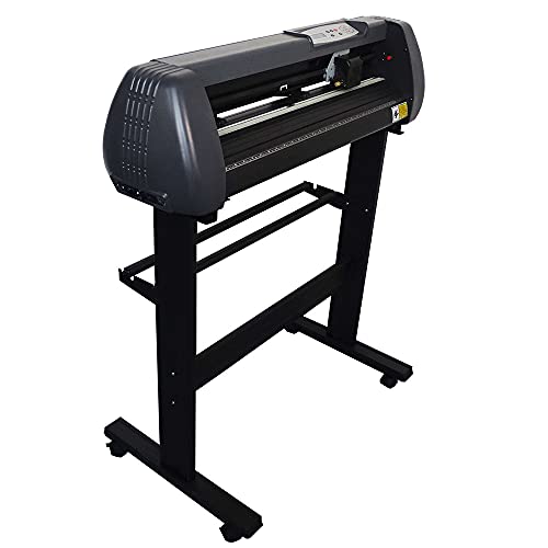 LYXC 28 Inch Vinyl Cutter Machine with Signmaster Software and Sturdy Stand, Adjustable Force 20-500g & Speed 20-800mm/s,Cutter Plotter Machine for Sign Making Vinyl Plotter Cutter Machine