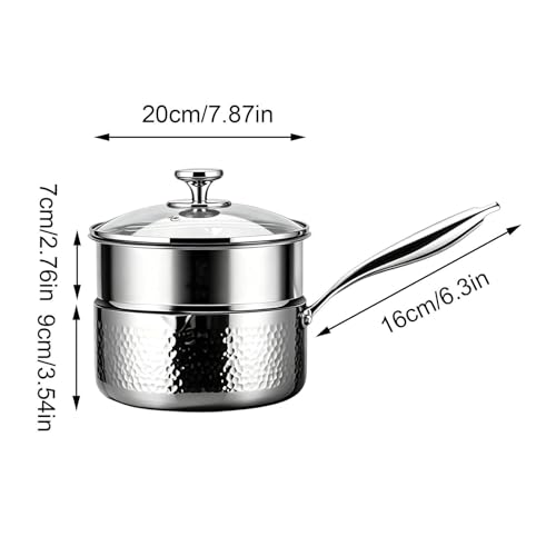 Cacerola de acero multifuncional para preparar sopas y recetas al vapor en casa 8