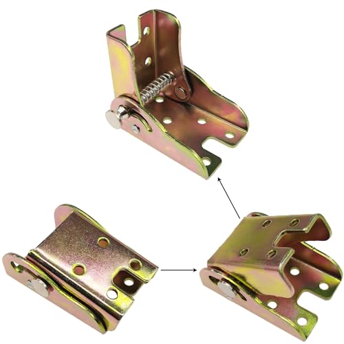 4 PCS 90 Degree Self Locking Foldable Hinges,Folding Table Legs,Support Brackets, 65x 45 mm - Image 3