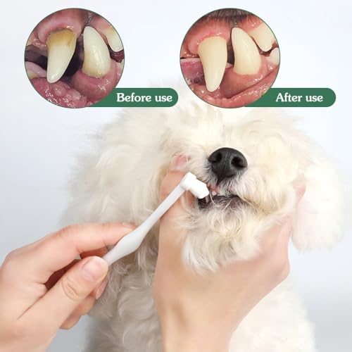 Miniatura 3 de 2 Cepillos De Dientes Para Perros, Cerdas Ultra Suaves Para Dientes Y Encías Sensibles De Mascotas, Cachorros, Gatitos, Gatos, Perros De Raza Pequeña