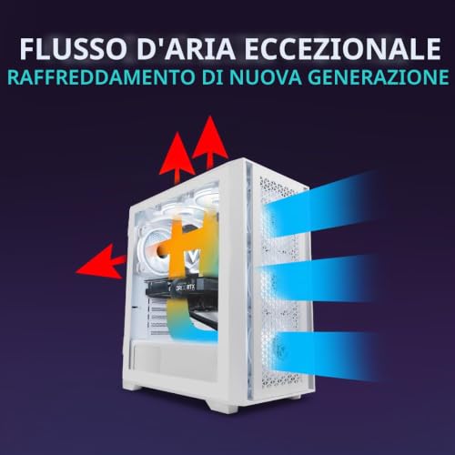 VIII-88 PC Gaming Completo • Schermo da 23 pollici • Intel Core i9 12900KF 16 cores • Nvidia RTX 5060 Ti 8GB • 16GB RAM • 1TB SSD • Windows 11 • WiFi 6 + Bluetooth 5.4 - PC Desktop - Immagine 3