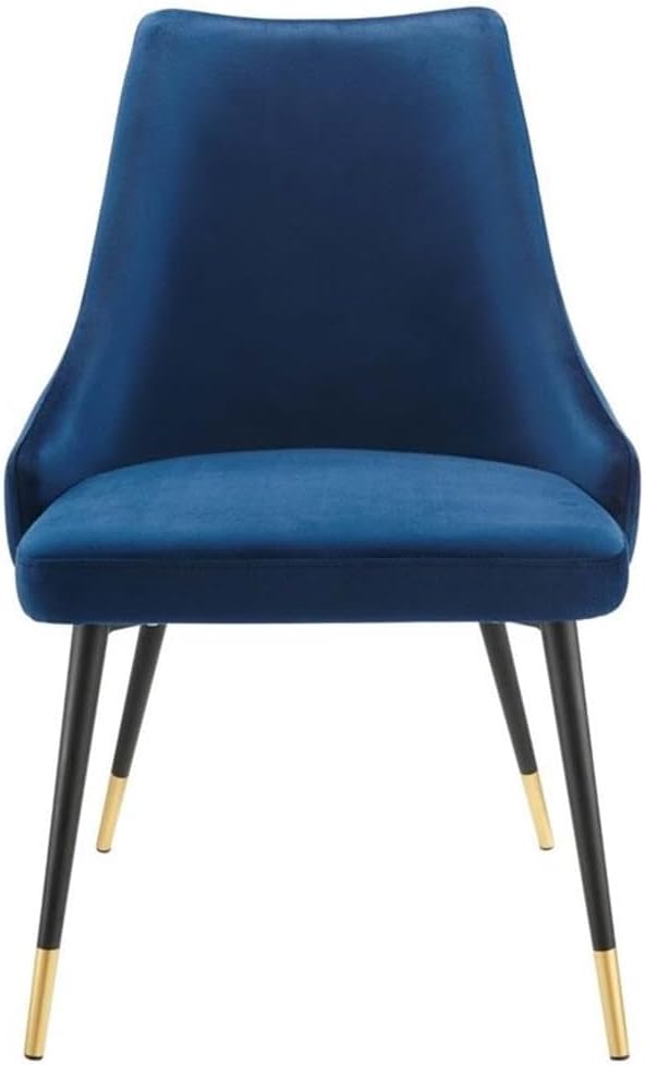 Modway Adorn Tufted Performance Velvet Dining Side Chair, Navy 25D x 22W x 34H Inch
