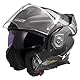 LS2, Modularer Motorradhelm ADVANT X CARBON HORIZON Matt Silver Grey, M