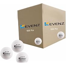 KEVENZ 1500-Pack Ping Pong Balls, 3 Star Advanced Table Tennis Balls, Bulk Outdoor and Indoor Ping-Pong Ball for Training, Competition and More