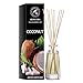 Diffusore di Aromi al Cocco 100ml - Diffusore a Bastoncini - Fragranza per Ambienti - Fragranza per la Casa - Deodorante per Ambienti - Diffusore Profumato al Cocco - Regalo per Natale - Idea Regalo