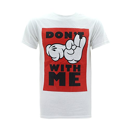 Legends Kings - Men's "Don't With Me" Mickey Glo T-Shirt - White/Red/Black
