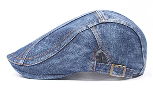 Boinas de mezclilla para mujer, sombreros tipo newsboy miniatura 2