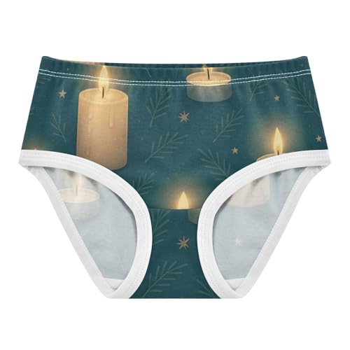 Girls' Training Panties Comfort Color for Kid Seamless Candles Pattern