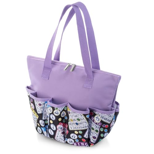 Bolso Tote Clásico para Bingo con 10 Bolsillos y Cierre miniatura 4