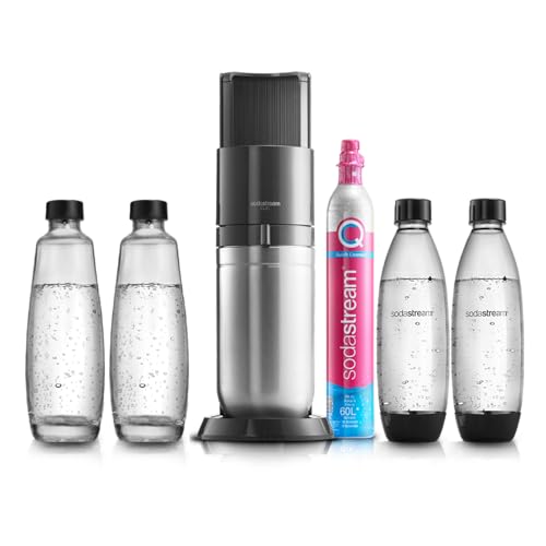 SodaStream Duo Pack - Máquina Gasificadora de Agua Color Negro con 2 Botellas Fuse de 1L …