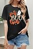 hohololo Halloween Tshirts Women I'm Just Here for The Boos T-Shirt Ghost Shirt,Black-A,S #1