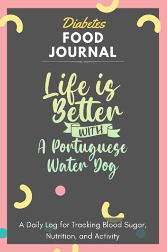 Majosta Diabetes Food Journal Portuguese Water Dog