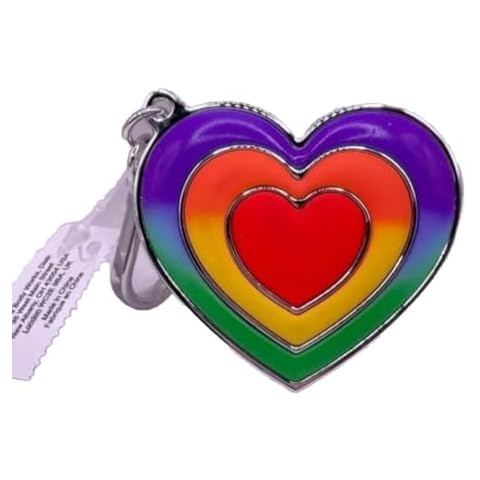 POCKETBAC Bath Body Works Hand Sanitizer Holder Rainbow Heart, 1 Count (Pack of 1) Cover