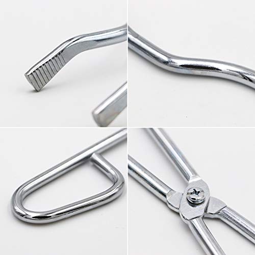Nomal Crucible Tongs, Stainless Steel Crucible Pliers Clamp For Laboratory (14 Inch) #TOP5