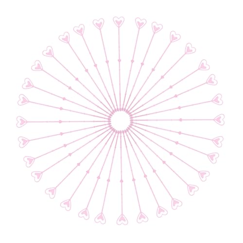 Operitacx 80pcs Card Holder for Bouquets: Plastic Floral Picks Heart Design 13.4inch - Floral Pick Card Holder - Picture Stick for Centerpiece and Flower Arrangements