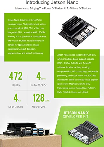 Jetson Nano B01 kit Waveshare pour exécuter des algorithmes IA - 4