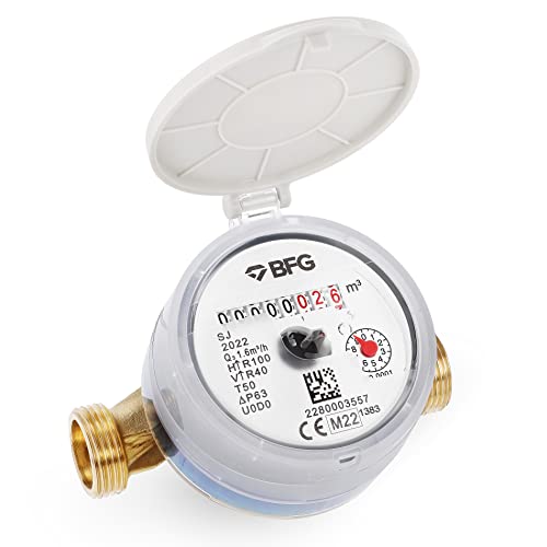 HYDROBIL Contador de agua fría antimagnético para instalación interior y exterior en sistemas de agua potable con contrafiltro hermético Presión máxima 16 bar Qn 1,6 m3/h