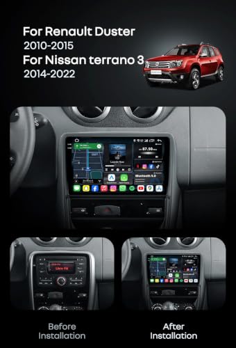 Radio multimedia QLED 2K Android 14 de alta gama para Renault Duster 2010-2015 7