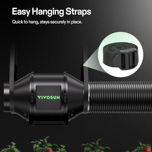 VIVOSUN Smart Air Filtration PRO G4 Kit 4", AeroZesh G4 Inline Duct Fan w/GrowHub E42A+ Temp. Humidity WiFi-Controller, Carbon Filter & Ducting, Cooling & Ventilation System for Grow Tent, Hydroponics