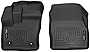 Husky Liners Weatherbeater Series | Front Floor Liners - Black | 18321 | Fits 2014-2019 Ford Transit Connect with factory carpeting 2 Pcs
