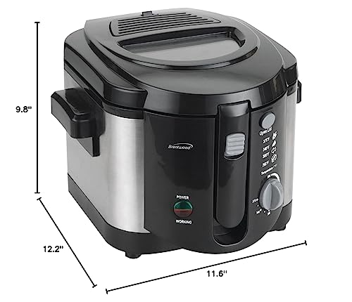 Brentwood Electric Appliances Df-720 8-Cup Deep Fryer, Silver #TOP7
