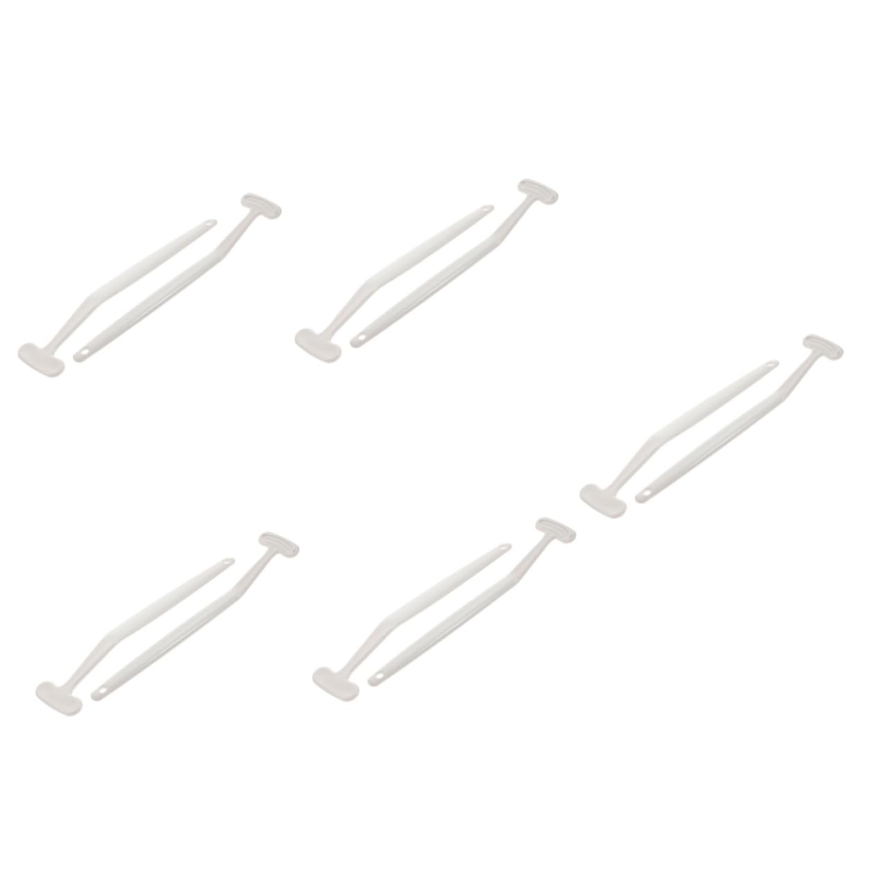 minkissy 10pcs Tongue Scraper Brush Professional Tongue Cleaners for Bad Breath Portable Oral Care Tool Wide Brush Head