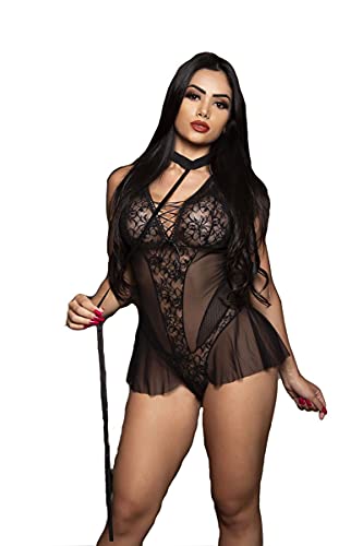 Fantasia Sexy Submissa Sensual Body e Coleira (G)