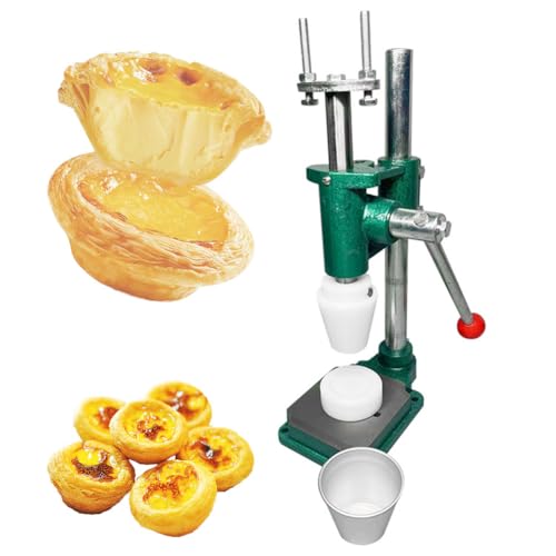 SICWEDIM Egg Tart Pressing Machine, Manual Egg Tart Shell Making Machine, Custard Tart Shell Molding Forming Machine, Hand Press Egg Tart Skin Tool (SN6026)