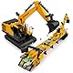 Transformierbarer Bagger Spielzeug, Walking Sound und Licht Baustelle Fahrzeug, Auto Kinder Spielzeug Baustellenfahrzeuge mit Lichtern und mehrere Musik für 3 4 5 6 7 Jahre Jungen und Mädchen