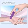 Portable Mini Handheld Electric Back Massager - Mini Waterproof&Rechargeable Handheld Deep Tissue Neck (Violet)