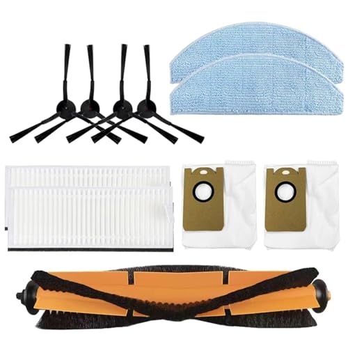 Main Brush, HEPA Filter, Mop Cloth, Dust Bags & Side Brush Replacement Parts,Compatible for Xiaomi G2 Sweeping Robot Vacuum Cleaner