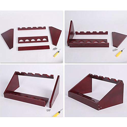 Soporte para botellas de madera sólida 30x27x46 cm miniatura 4