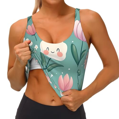 Camiseta de verano para mujer sin mangas ideal para yoga y gimnasio al aire libre 5