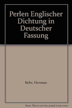 Hardcover Perlen Englischer Dichtung in Deutscher Fassung Book