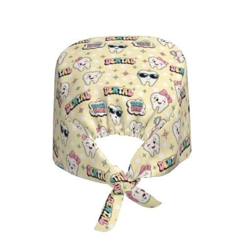 Image of Unisex Adjustable Surgical Sweatband - Elastic Bandage Cap - Scrub Caps for Nurse Working Cap