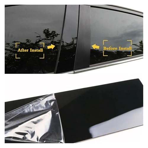 Garniture décoration fenêtre de voiture anti-rayures pour pilier X5 E53 8 pièces
