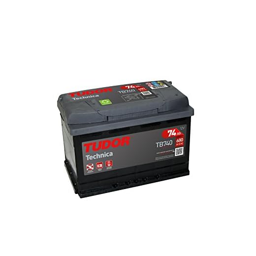 Batería de coche, Tudor, TB740, bateria de plomo y acido, 74Ah, 680A, Technica, Para vehiculos sin sistema Start-Stop, automovil de turismo